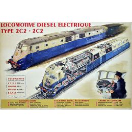 Locomotive Diesel PLM 262-AD-1 et 262-BD-1 2C2 + 2C2 SNCF 262 AD1 et 262 BD1