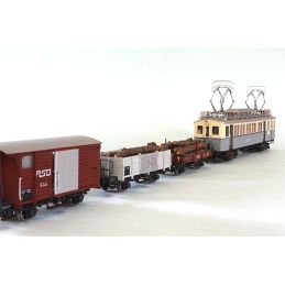 Coffret set de locomotive + wagon Aigle-Sépey-Diablerets "ASD" automotrice