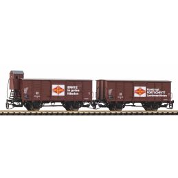 Set 2 wagons couverts G02 DR