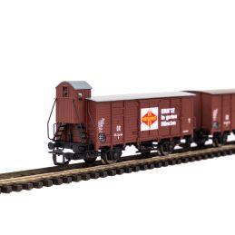 Set 2 wagons couverts G02 DR