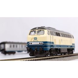 Loco diesel BR216 beige/blanc