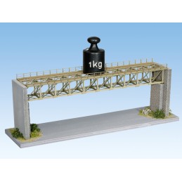 Pont de pont, courbé avec têtes de pont, rayon (R2) 437 mm