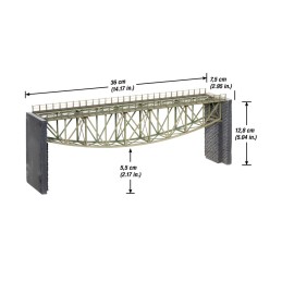 Pont Fishbelly avec têtes de pont