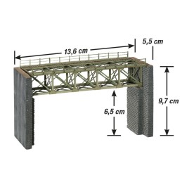 Pont en acier avec tete