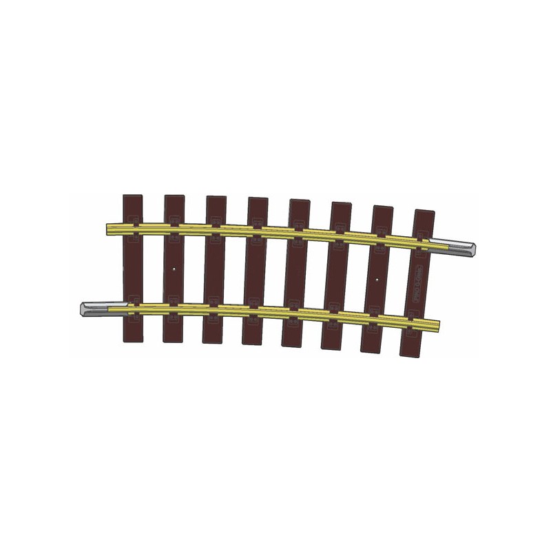 RAIL COURBE R7 7,5° G